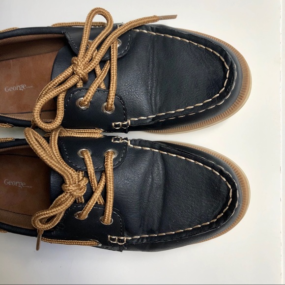 Men’s Causal Boat Shoes in Navy - Picture 13 of 14
